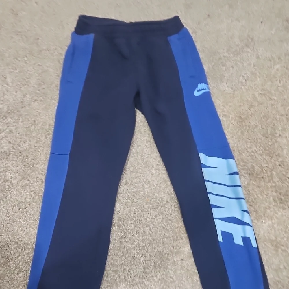 Nike Kids Navy and Royal Blue Joggers